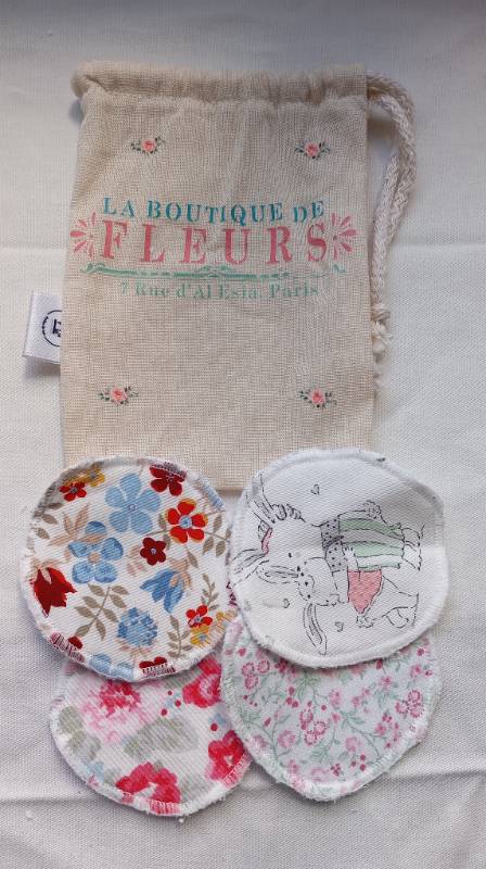 Pads desmaquillantes  fleurs