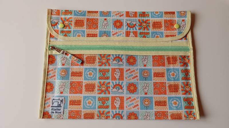 Sobre A4 hippie con cierre