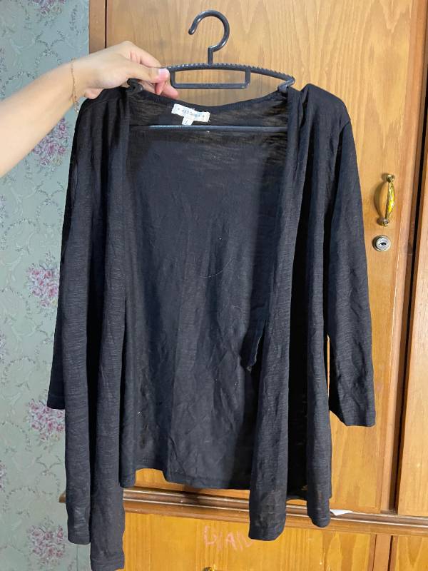 Cardigan Rajut Hitam  6.S Seddly