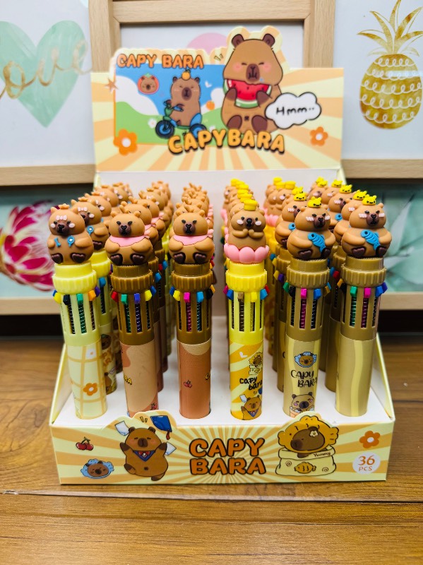 Cute Capybara 10 in 1 Pen