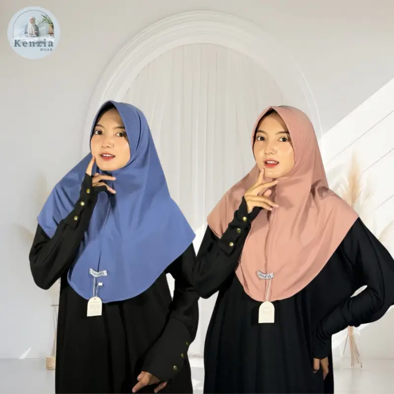 Bergo Kenzia Hijab Instan Size L /Bergo Raisa Size L Jersey Premium