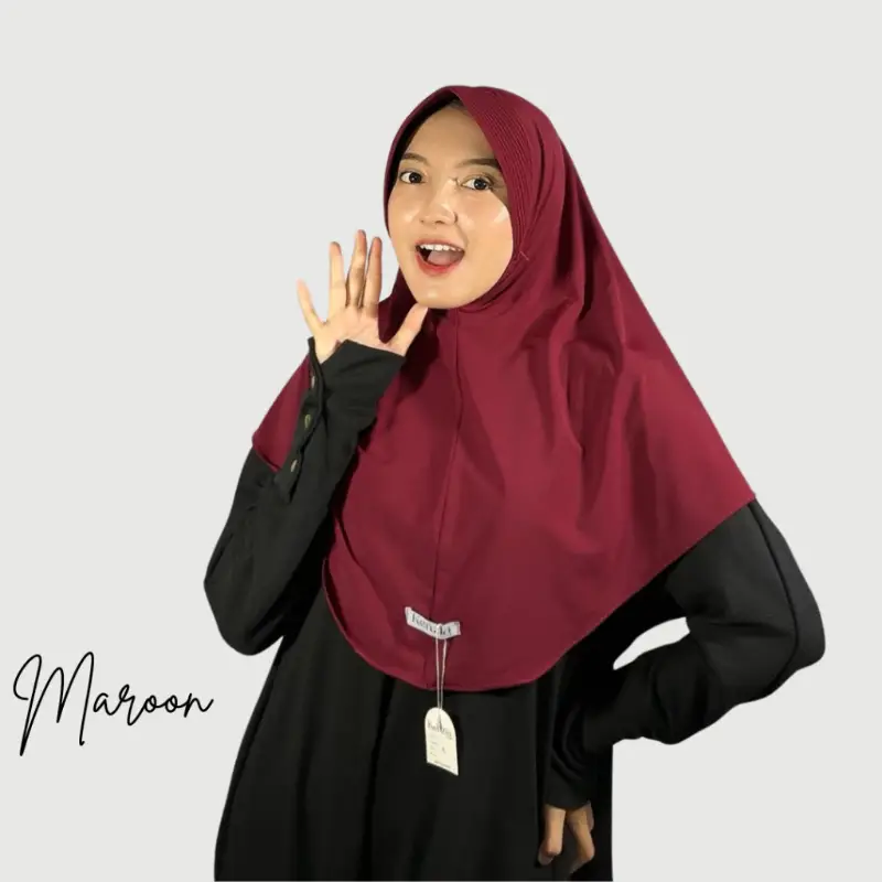 Kenzia Hijab Jumbo Jilbab Instan Size XL /Bergo Raisa Size XL Jersey Premium
