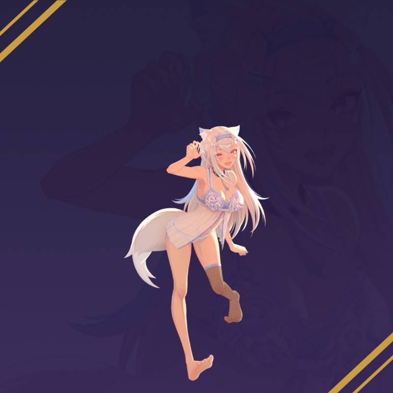 Fuwawa Abyssgard Lingerie Standee by Pawz212