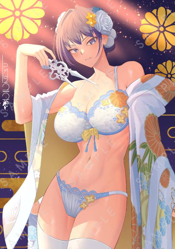 Ouro Kronii New Year Lingerie Foil Card by Pawz212