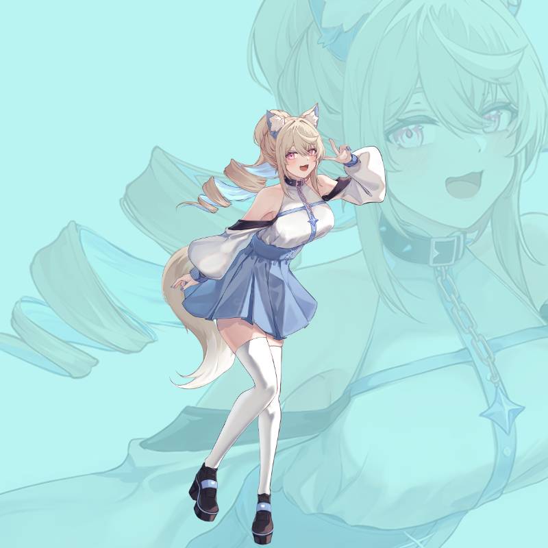 Fuwawa Standee by Yuki Azuya