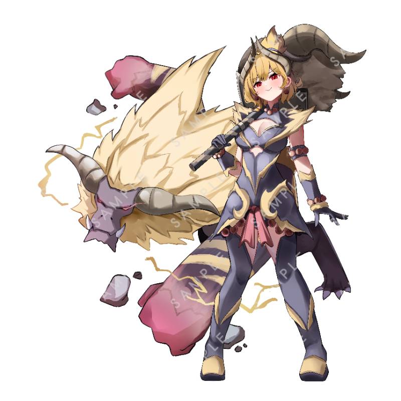 Kaela X Rajang Standee Diorama by Roku