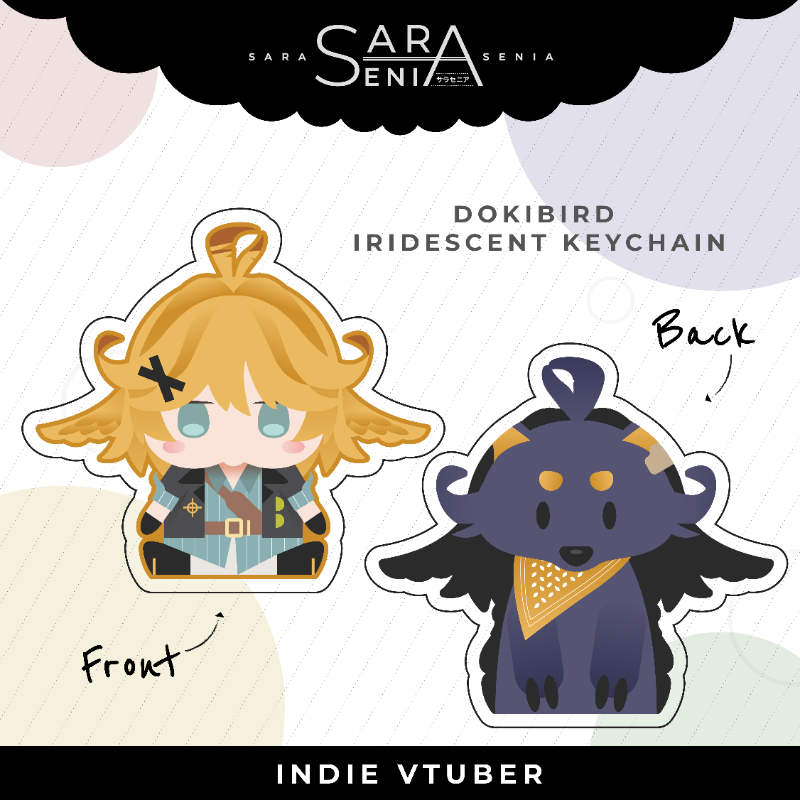 DokiBird Iridescent Keychain by Sarasenia