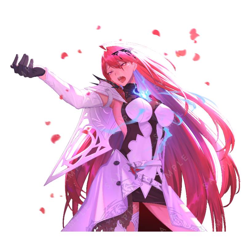Elizabeth Rose Bloodflame Acrylic Block by Pawz212