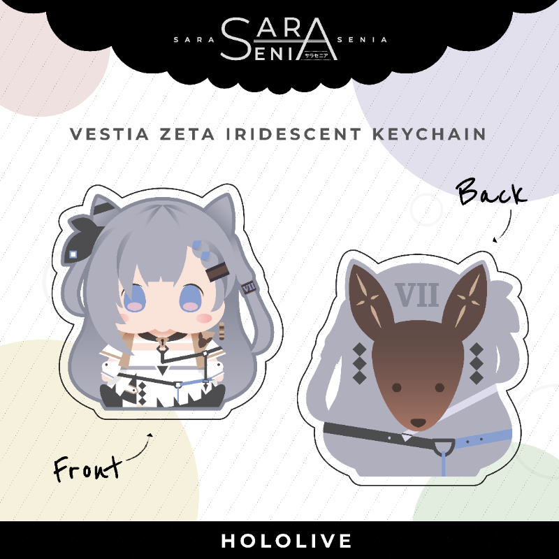 Zeta Iridescent Keychain by Sarasenia