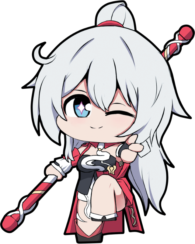 Kiana Acrylic Keychain by Marin Liekuriva