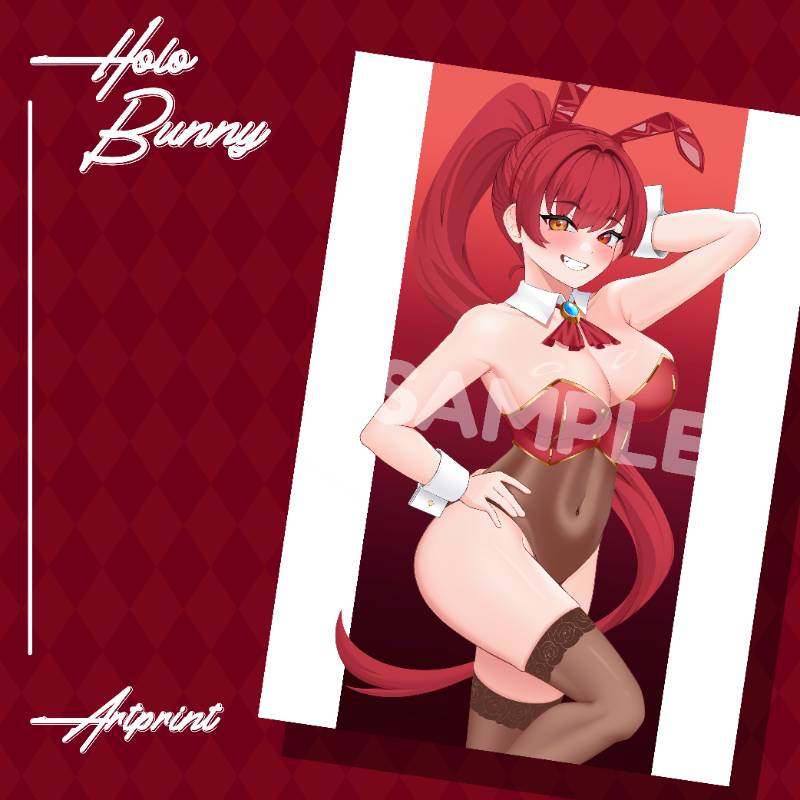 HoloBunny Marine Artprint by Ruva