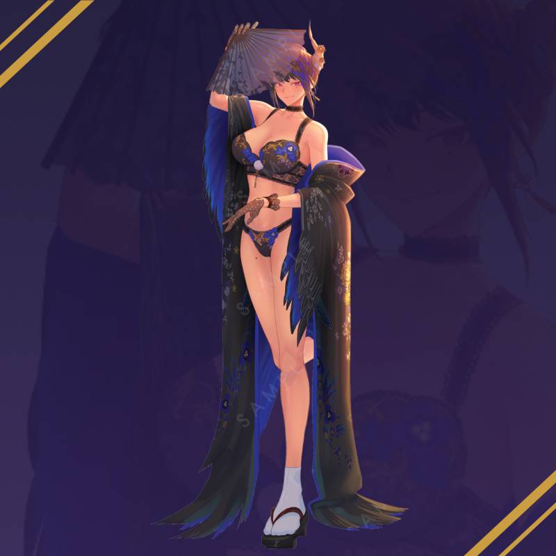 Nerissa Ravencroft New Year Lingerie Standee by Pawz212