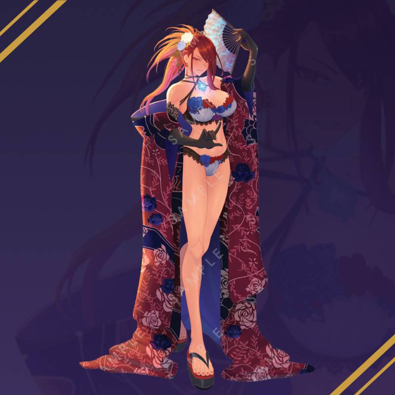 Elizabeth Rose Bloodflame New Year Lingerie Standee by Pawz212