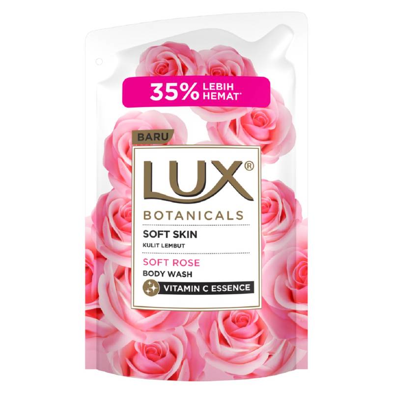 LUX BODY WASH BOTANICALS SOFT SKIN SOFT ROSE REFIL 825ML