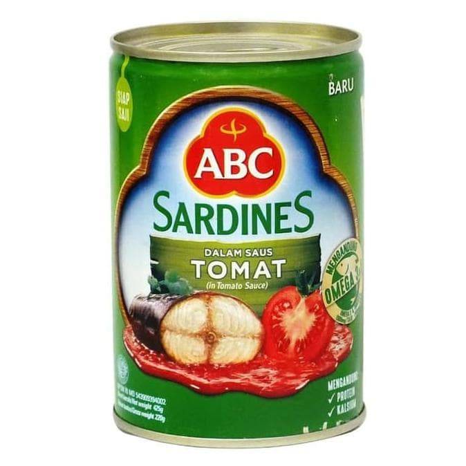 ABC OLAHAN IKAN SARDINES DALAM SAUS TOMAT TIN 425GR