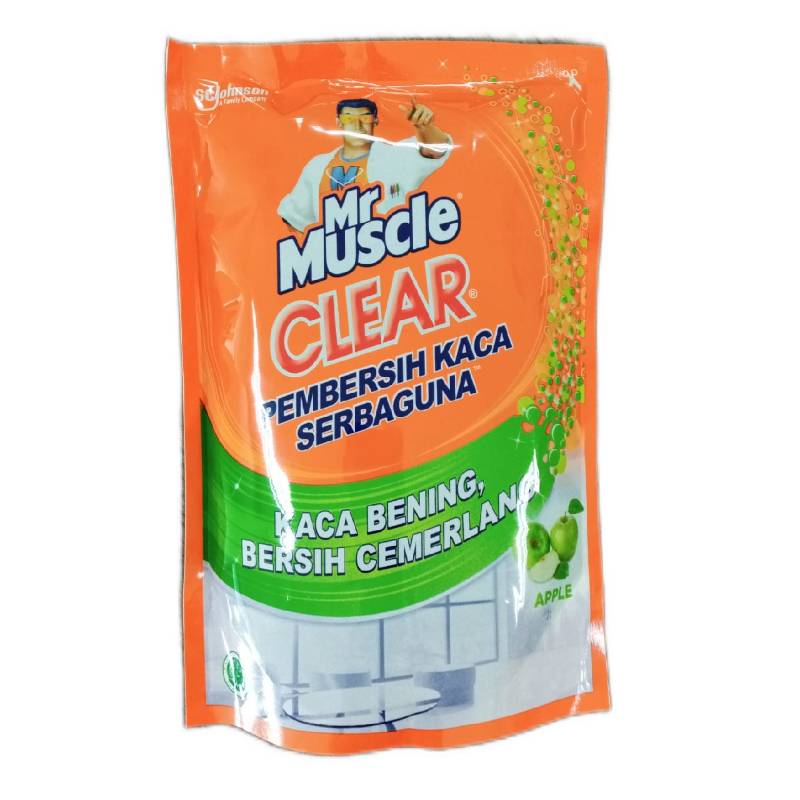 MR MUSCLE CLEAR PEMBERSIH KACA SERBAGUNA APPLE REFILL 400ML