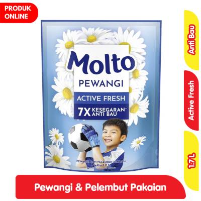 Molto Pelembut & Pewangi Pakaian Active Fresh Refill 1.7 L