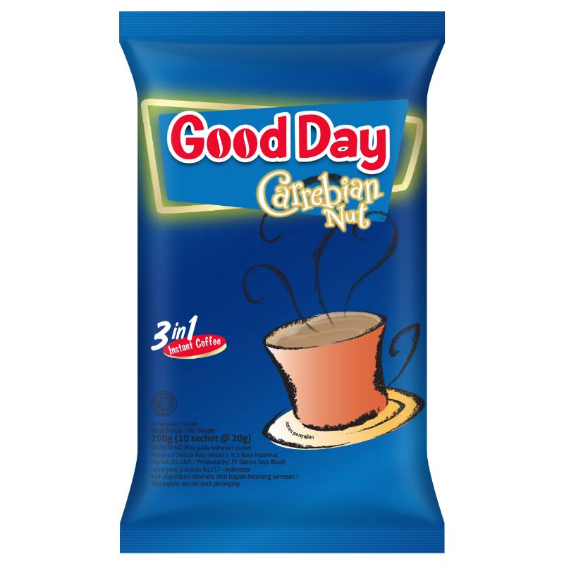 GOOD DAY KOPI BUBUK RASA CARREBIAN NUT 10'S
