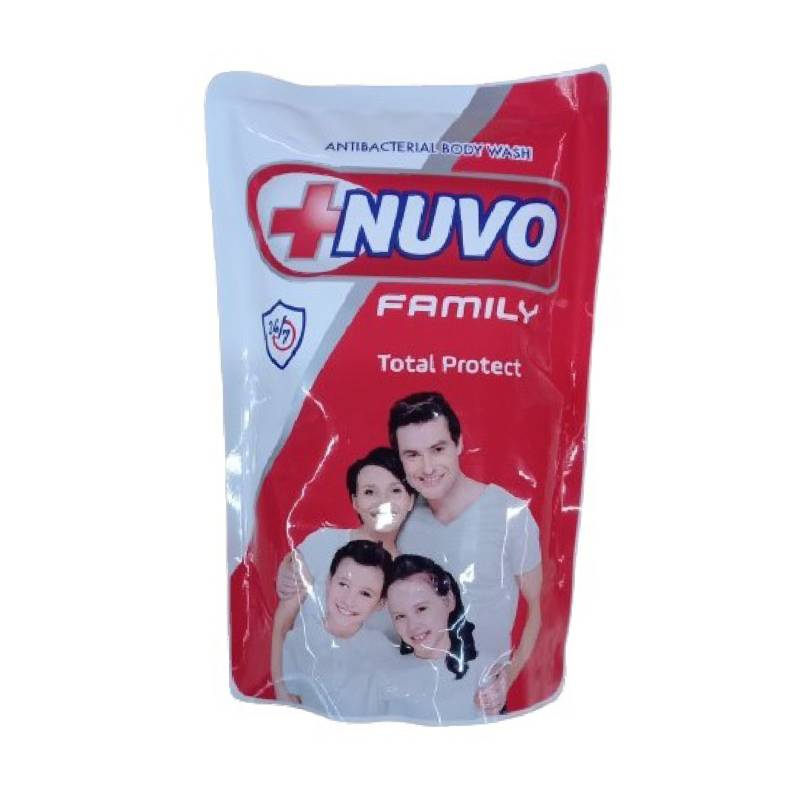 NUVO ANTIBACTERIAL BODY WASH FAMILY TOTAL PROTECTMERAH REFIL 400ML