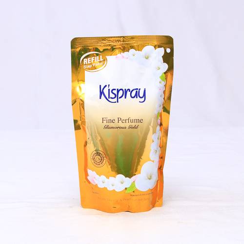 KISPRAY PELICIN PAKAIAN GLAMOROUS GOLD REFIL 300ML