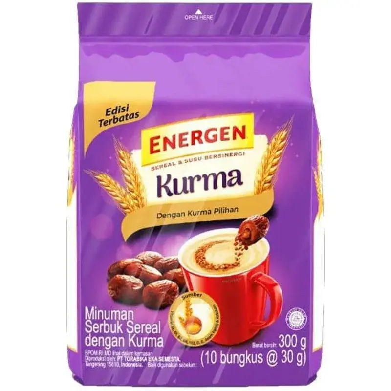 ENERGEN MINUMAN SEREAL DAN SUSU DENGAN KURMA SACHET 10X34GR