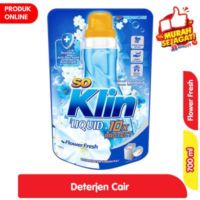 So Klin Deterjen Cair Anti Bacterial FLOWER FRESH 700 ml