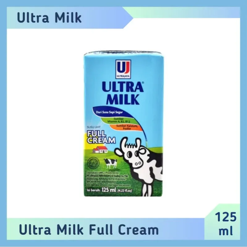 ULTRA MILK SUSU LIQUID UHT RASA FULL CREAM 40x125ml