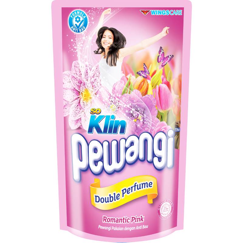 SO KLIN PEWANGI DOUBLE PERFUME ROMANTIC PINK REFIL