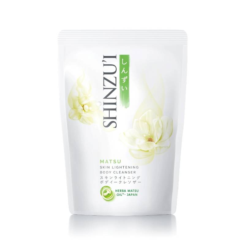 SHINZUI BODY WASH SKIN LIGHTENING BODY CLEANSER M ATSU REFIL 380ML