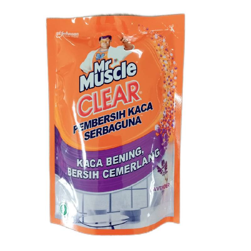 MR MUSCLE CLEAR PEMBERSIH KACA SERBAGUNA LAVENDER REFILL 400ML
