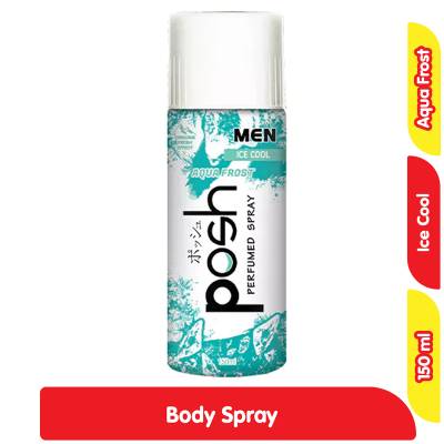 POSH MEN ICE COOL PERFUMED SPRAY AQUA FROST 150ML