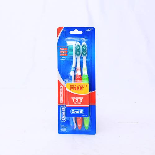 ORAL B SIKAT GIGI ALL ROUNDER 123 CLEAN SOFT 40 ISI 3