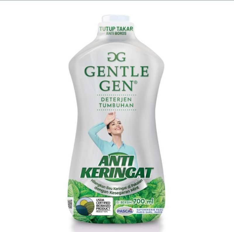 GENTLE GEN DETERGENT LIQUID DETERJEN TUMBUHAN ANTI KERINGAT 700ML