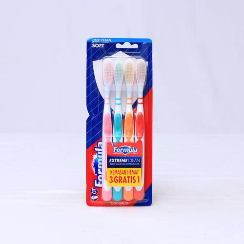 FORMULA SIKAT GIGI ETREME CLEAN SOFT MULTIPACK ISI 4