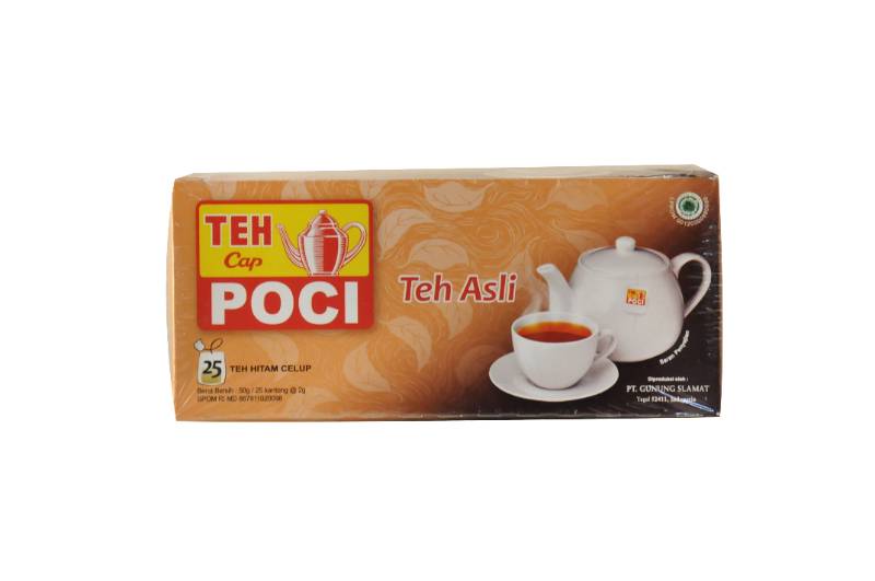 POCI TEH CELUP TEH HITAM ASLI 25'S