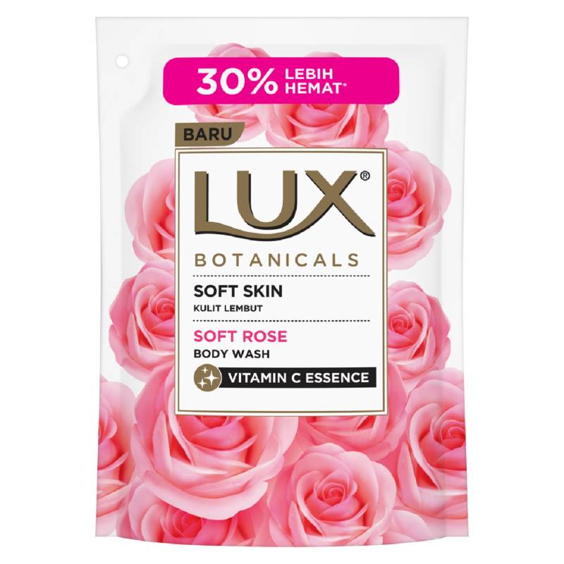 LUX BODY WASH BOTANICALS SOFT SKIN SOFT ROSE REFIL 400ml