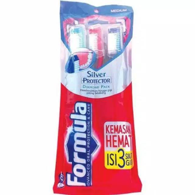 FORMULA SIKAT GIGI DIAMOND CRYSTAL MEDIUM FAMILY PACK ISI 3