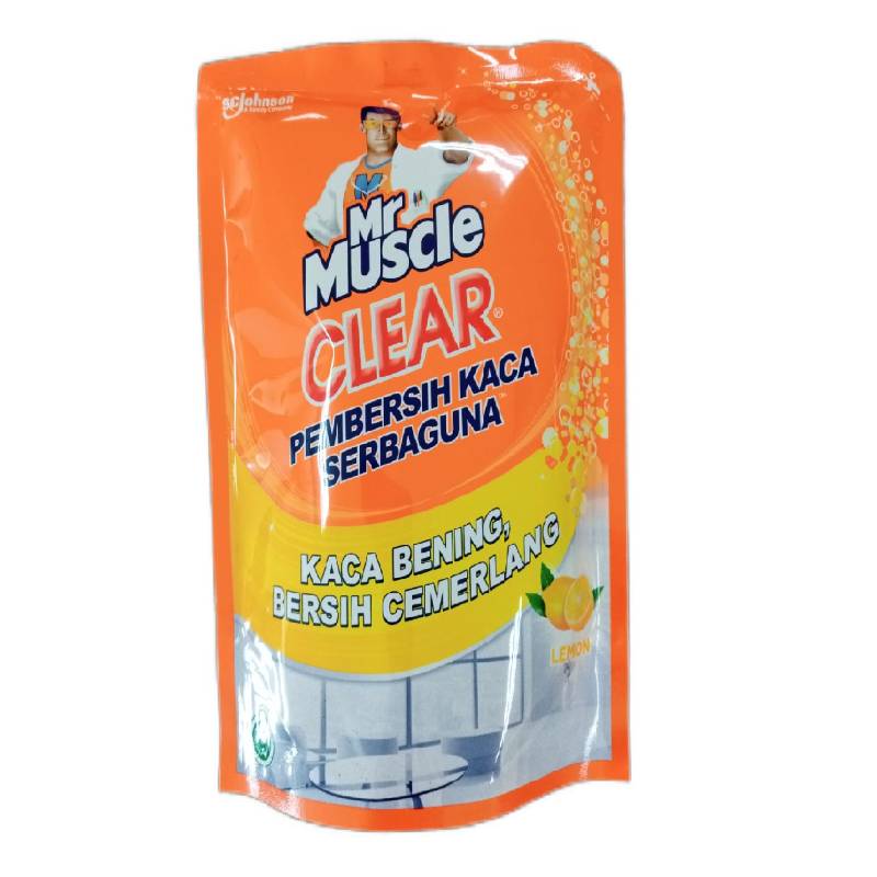 MR MUSCLE CLEAR PEMBERSIH KACA SERBAGUNA LEMON REFILL 400ML
