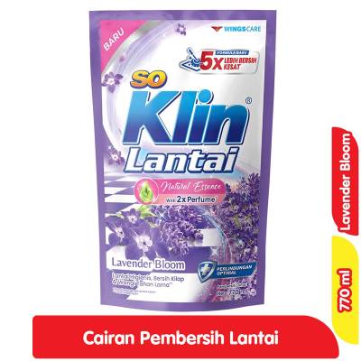So Klin Cairan Pembersih Lantai Lavender Bloom Refill 770 ml