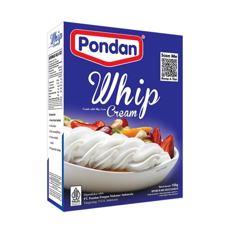 PONDAN CAKE MIX WHIP CREAM BOX 150GR
