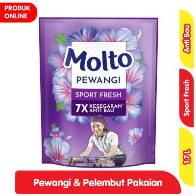 Molto Pelembut & Pewangi Pakaian Sports Fresh Refill 1.7 L