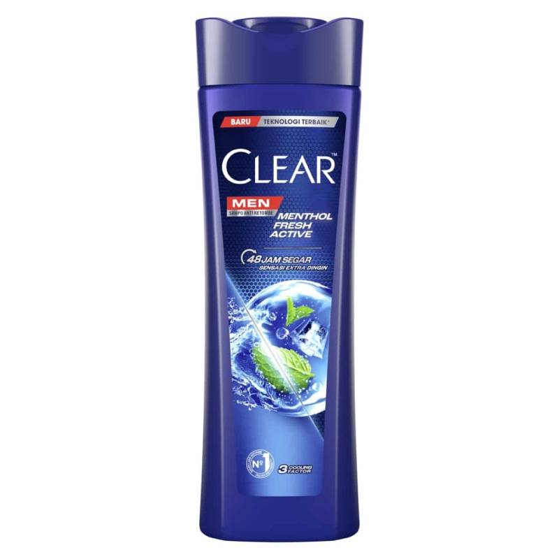 CLEAR SHAMPO MEN ANTI KETOMBE COOL SPORT MENTHOL 160ML