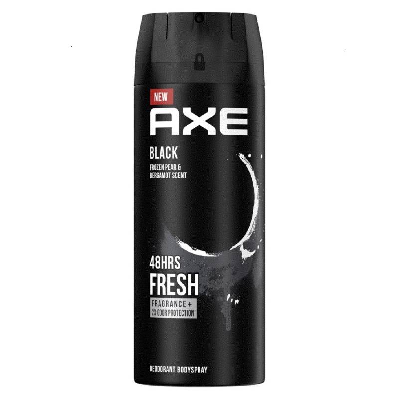 AXE BODY PERFUME DEODORANT BODYSPRAY BLACK FROZEN PEAR & BERGAMOT SCENT 135ML