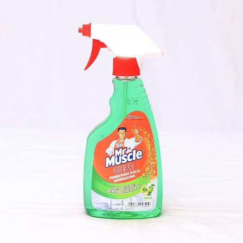 MR MUSCLE CLEAR PEMBERSIH KACA SERBAGUNA APPLE PUMP / SPRAY 500 ML