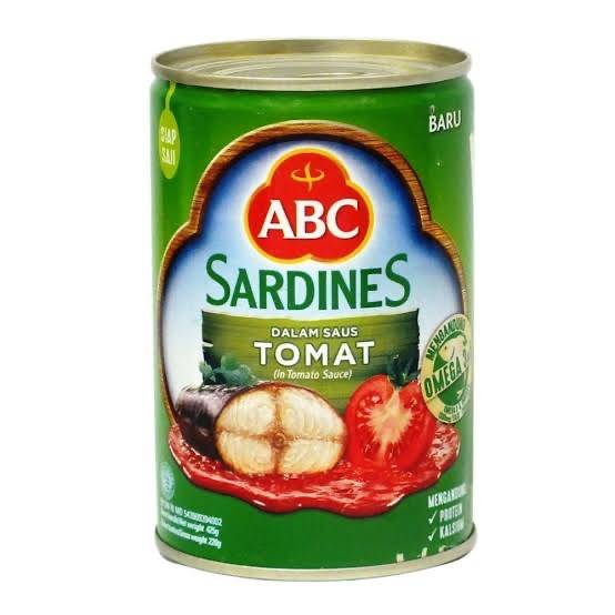 ABC OLAHAN IKAN SARDINES DALAM SAUS TOMAT TIN 155gr
