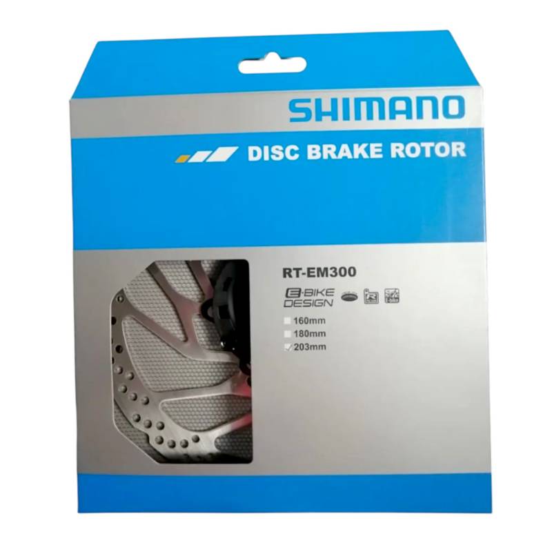 Discos de freno Shimano con sensor para E-Bike RT-EM300 203mm