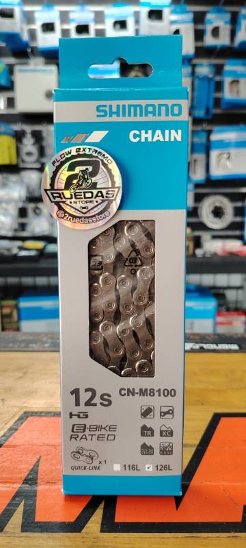 Cadena Shimano M8100 Deore XT 12V E-Bike 126L