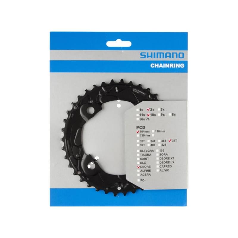 Plato Grande 38t biplato Shimano M615