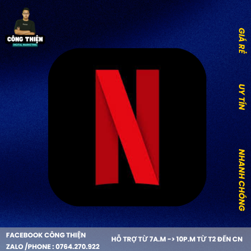 1 Tài Khoản Nexflix Premium Gói 1 Tháng (Acc Cấp - BH Fulltime)