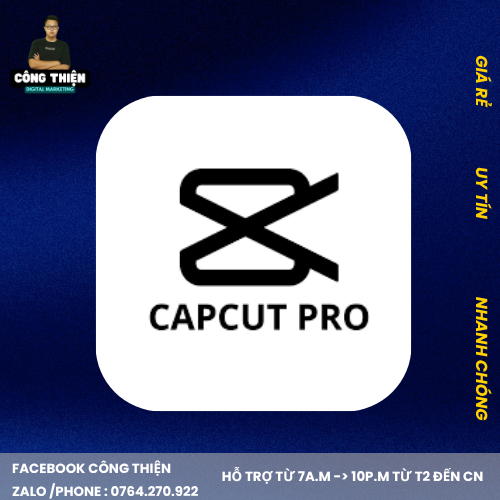 1 Tài Khoản Capcut Pro Gói 1 Tháng (Acc Cấp - 1 Thiết Bị Pc/Laptop - BH Fulltime)